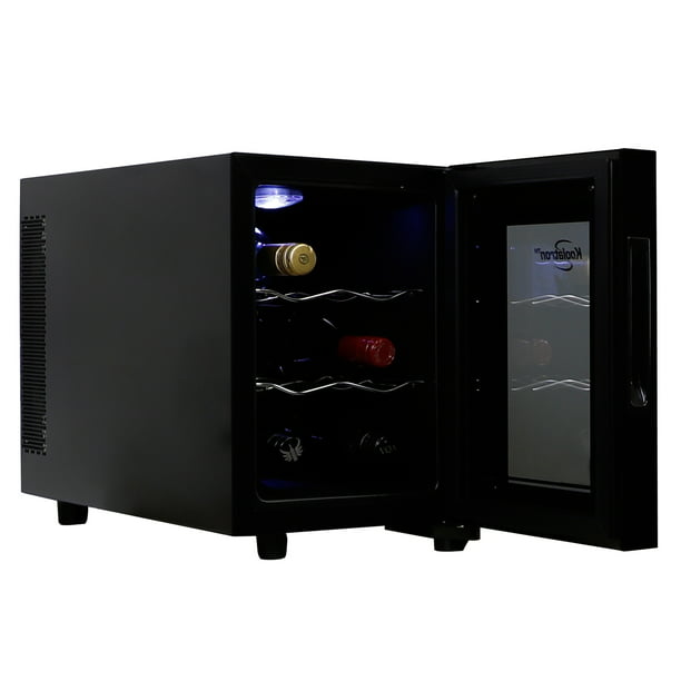 28-Bottle Wine Cooler Cellar Thermo-Electric Technology Free Standing Black New